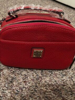 Dooney & Bourke Red Leather Crossbody Camera Bag NWT RFID Wallet Purse